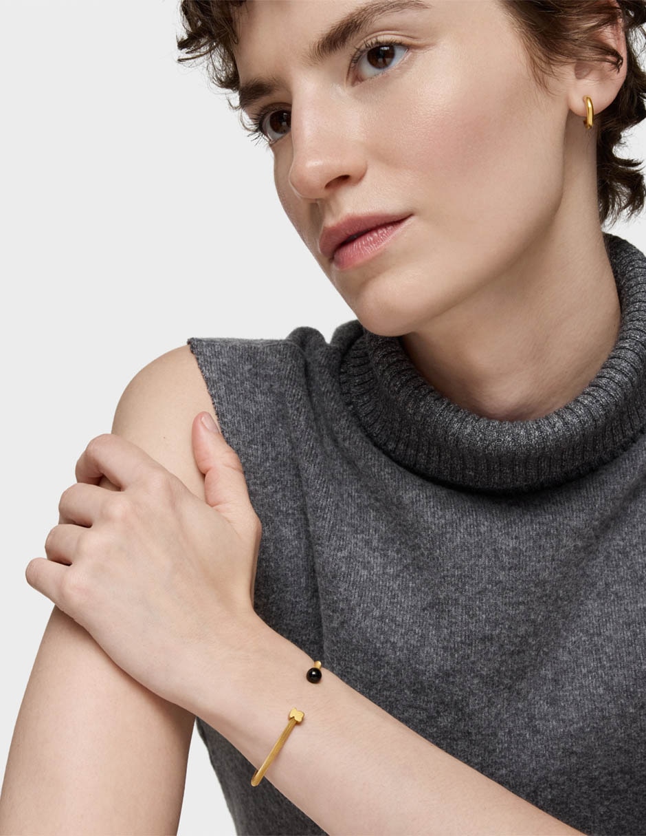 Pulsera con ónix Icon Mesh acabado brillante 4