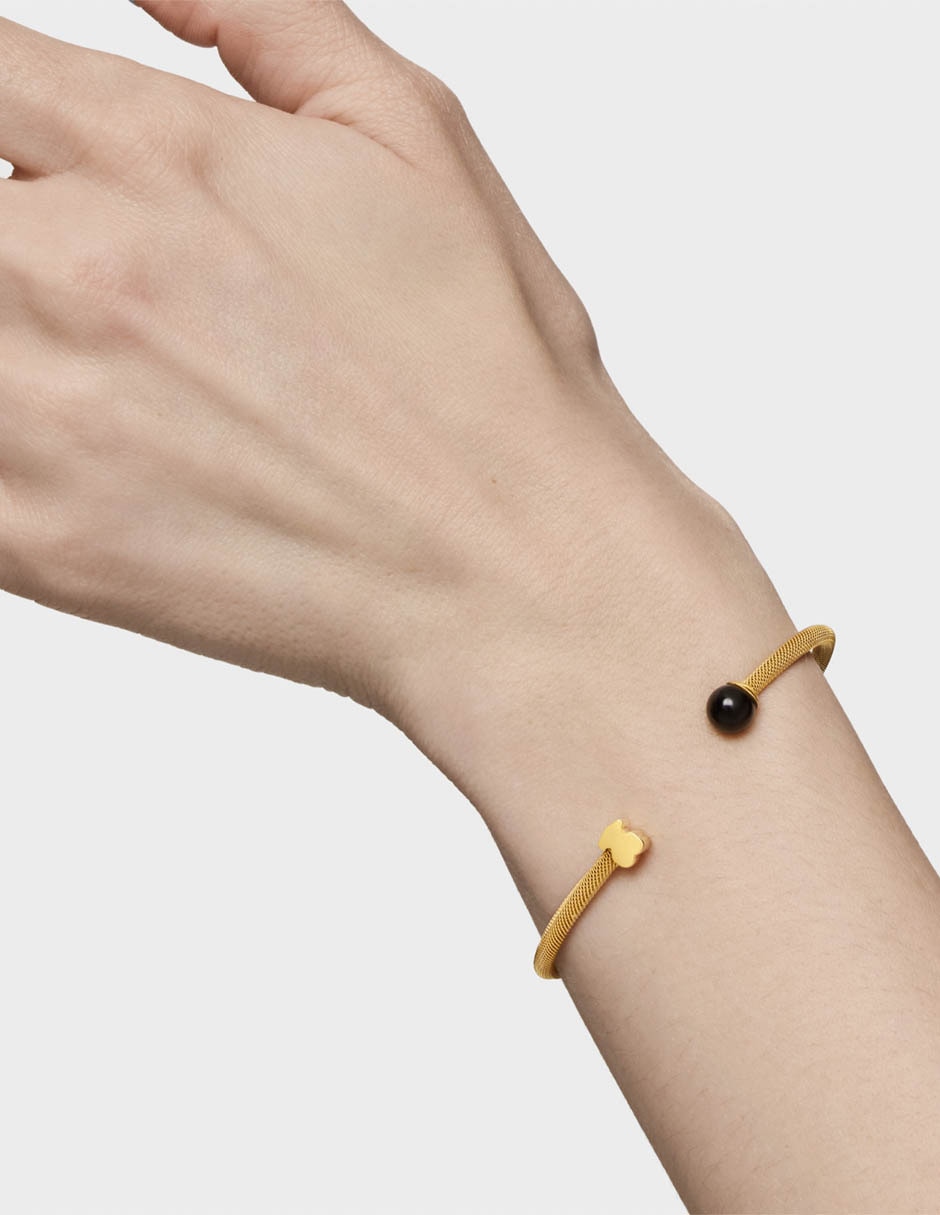 Pulsera con ónix Icon Mesh acabado brillante 6