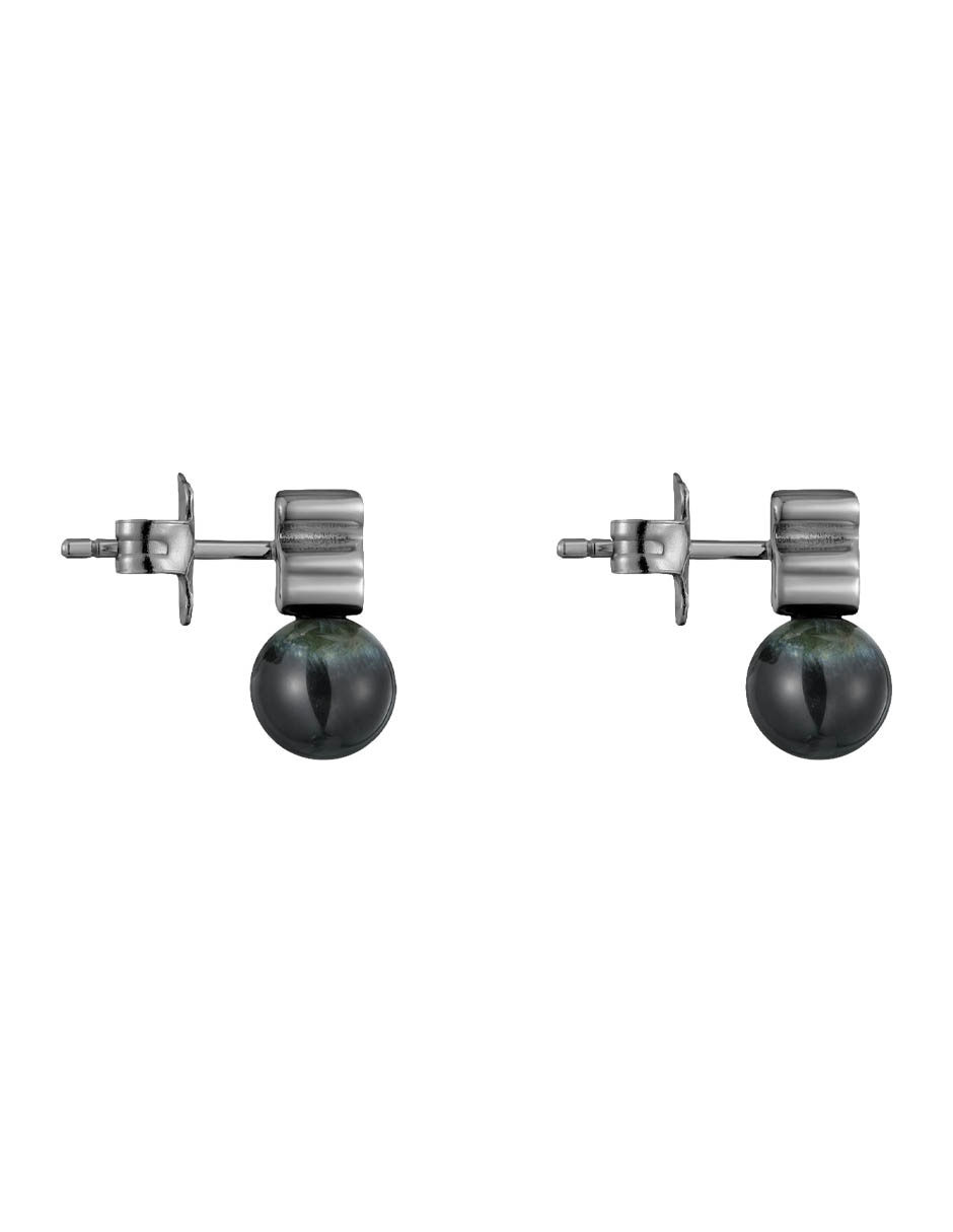 Aretes cortos de oso Tous Icon Mesh de plata P 925 con acabado brillante Ojo de Halcón
