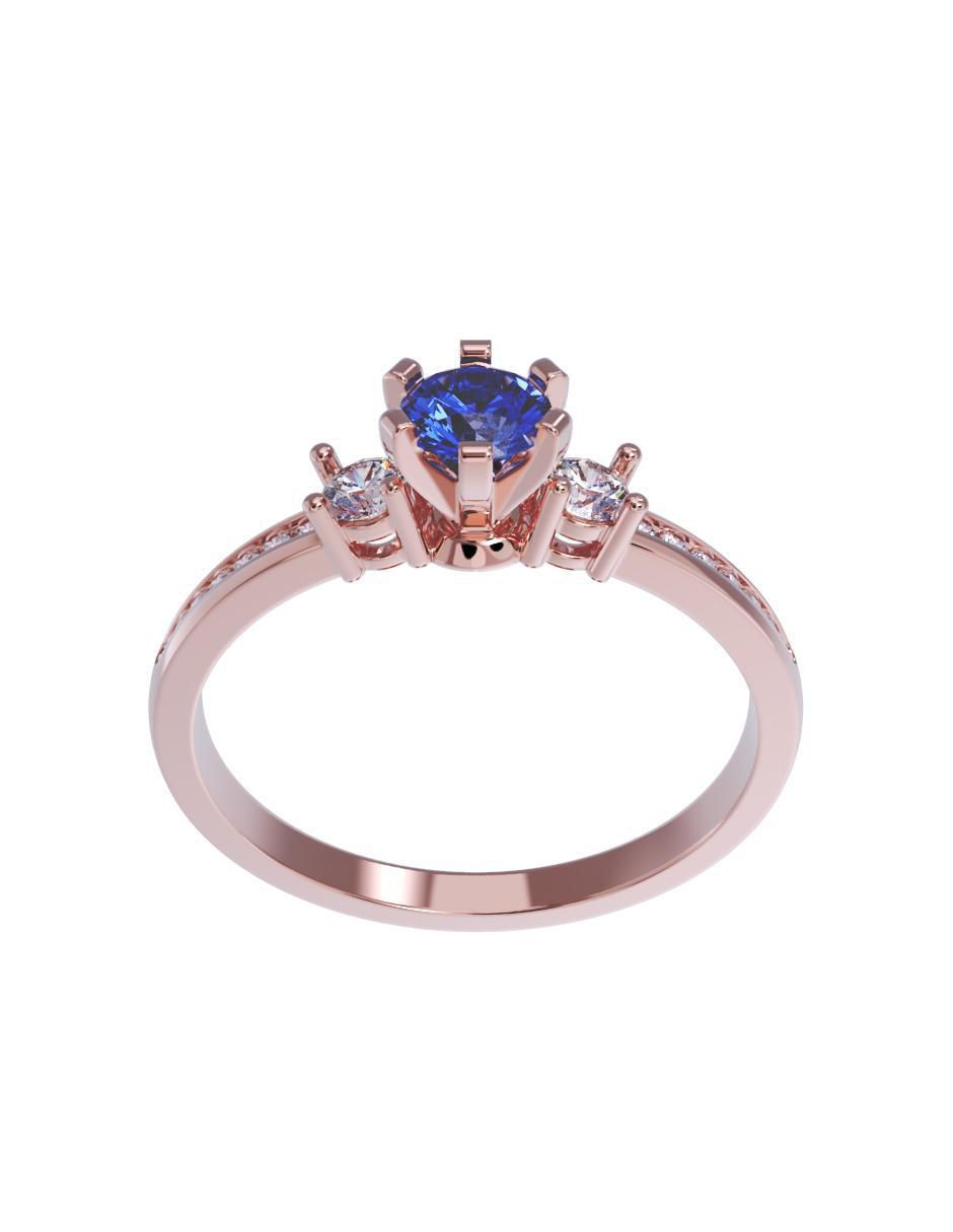 Anillo de compromiso 14 k 2