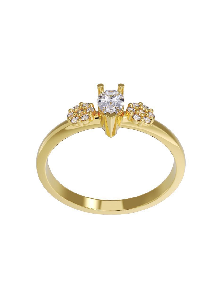 Anillo de compromiso 14 k 2