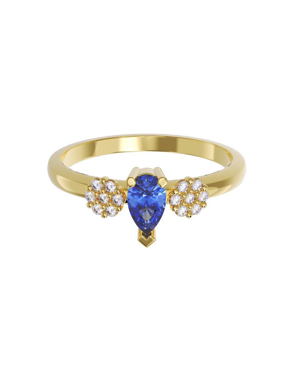 Anillo de compromiso 14 k