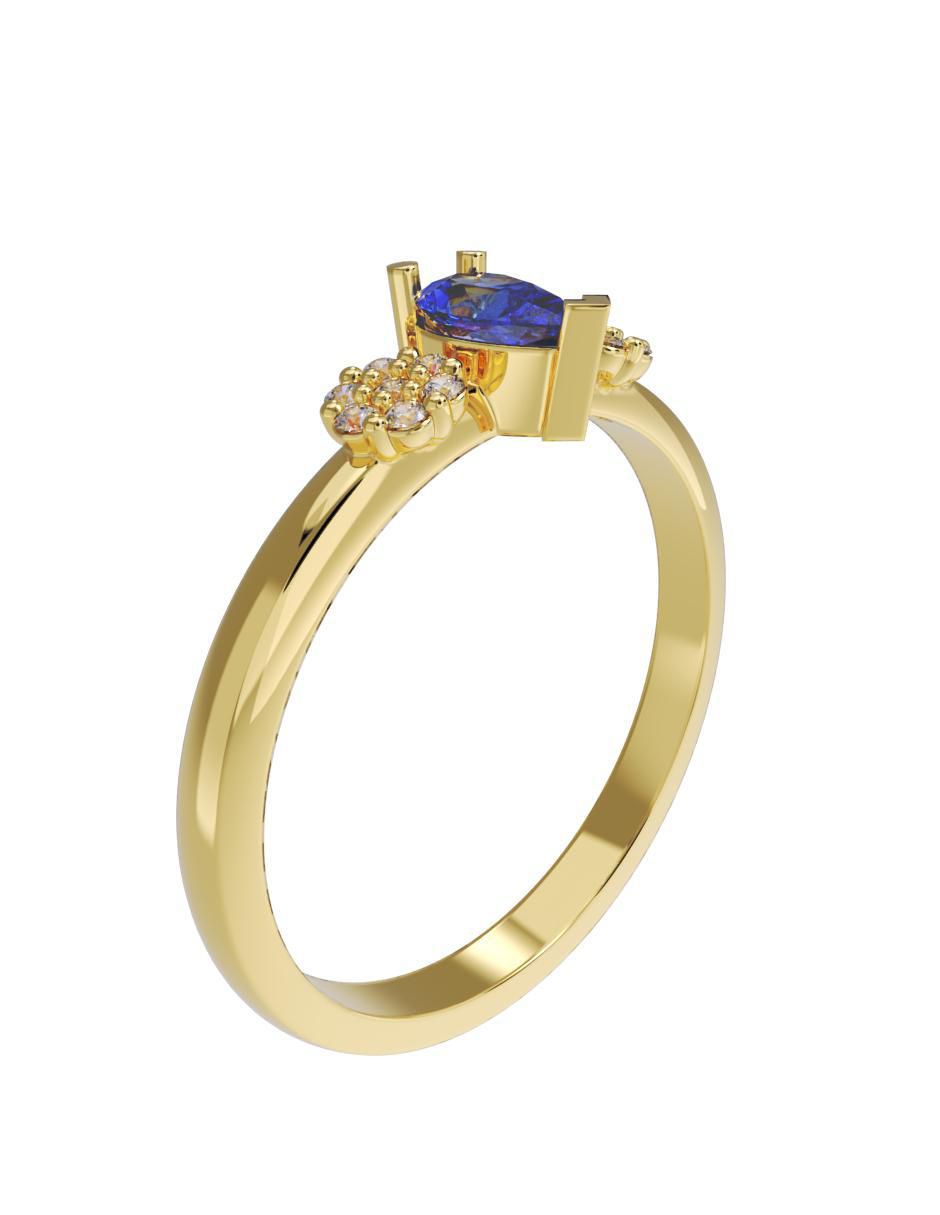 Anillo de compromiso 14 k 2