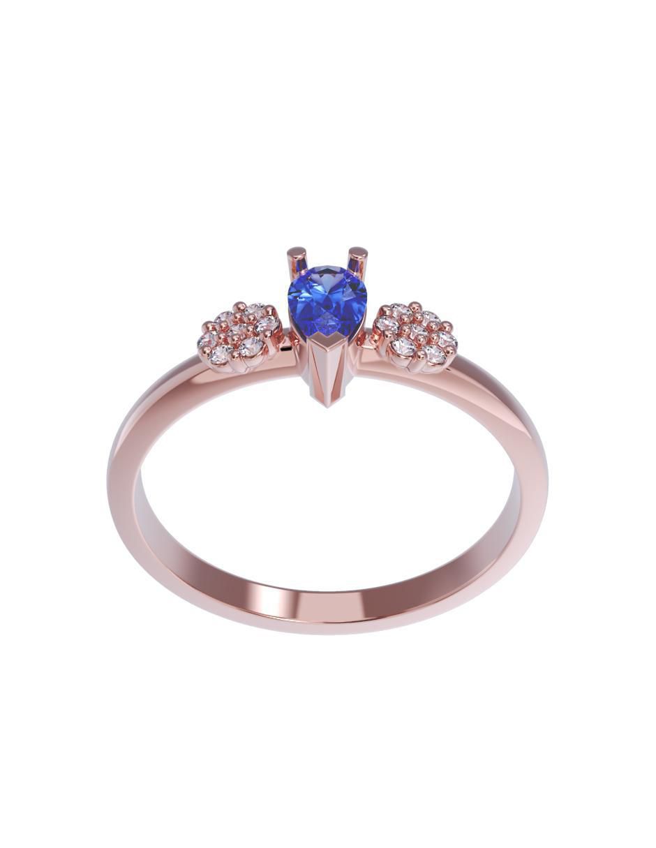 Anillo de compromiso 14 k 2
