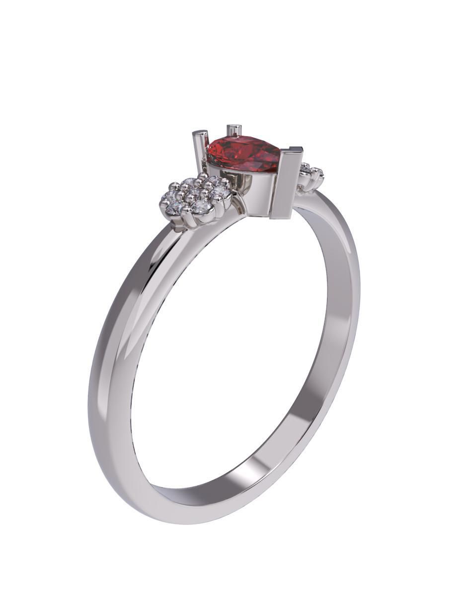 Anillo de compromiso 14 k 3