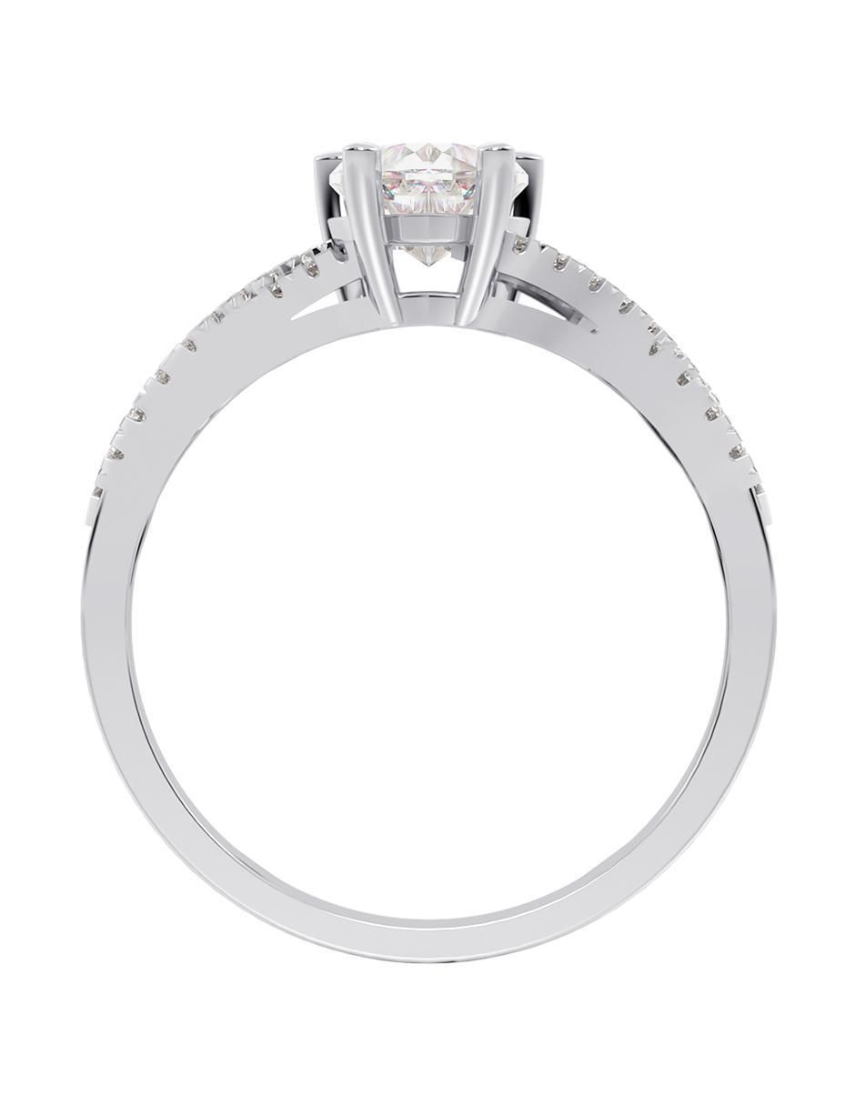 Anillo de compromiso 14 k Eternidad 3