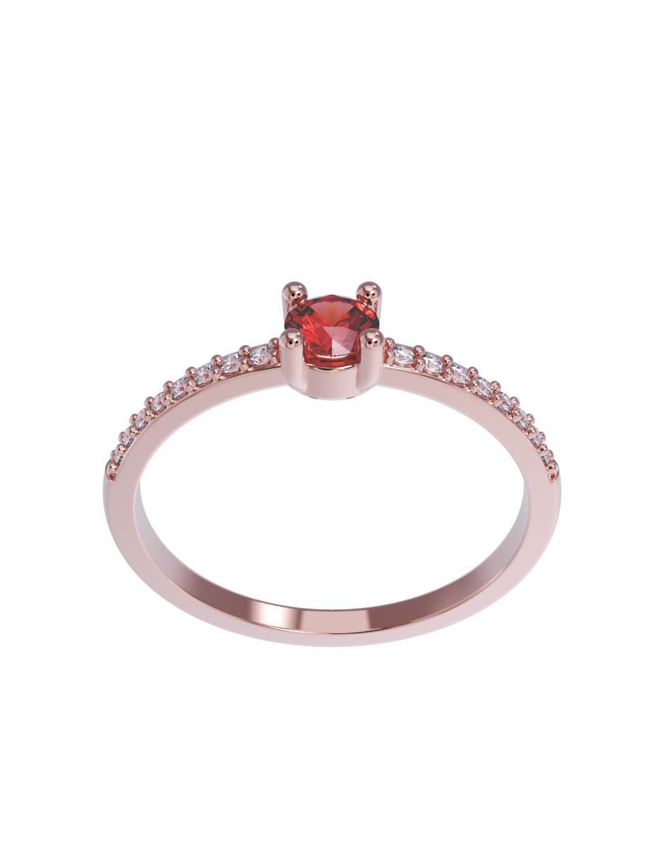 Anillo de compromiso 14 k 2