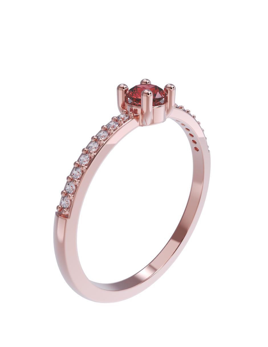 Anillo de compromiso 14 k 3