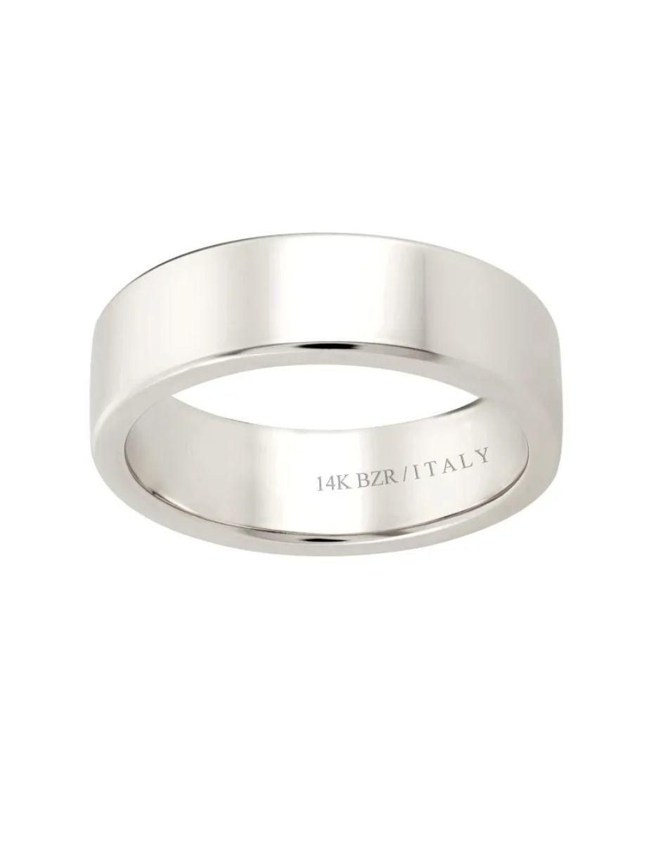Argolla de oro blanco 14 k Argolla de oro blanco 14 k