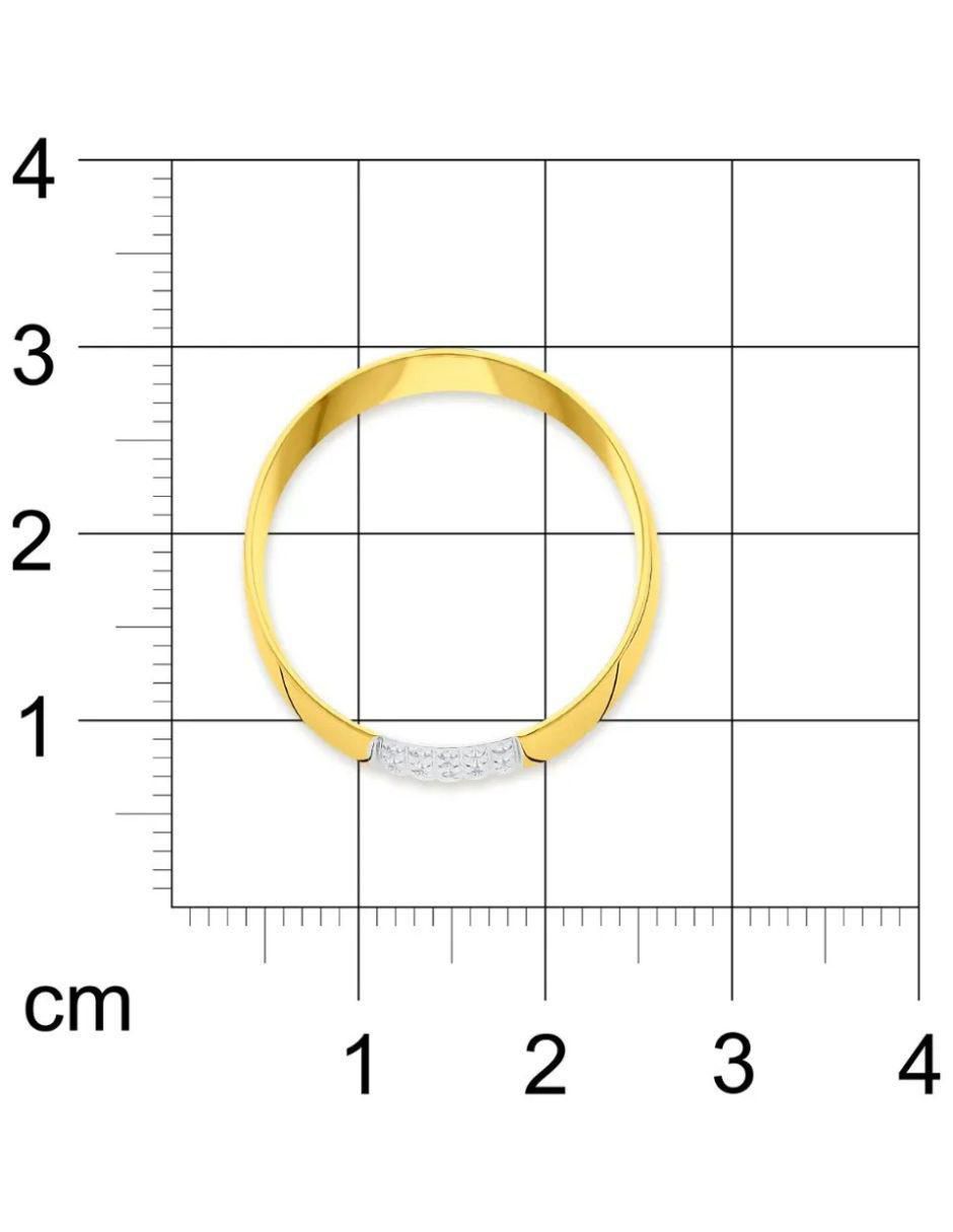 Argolla de oro 14 k diamante 6