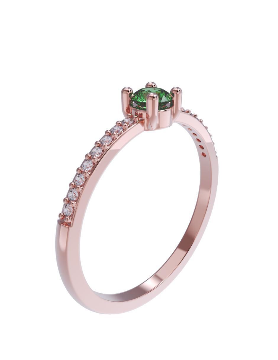 Anillo de compromiso 14 k 3