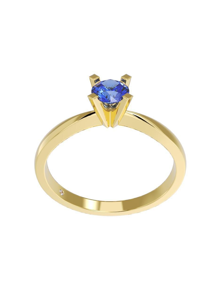 Anillo de compromiso 14 k 3