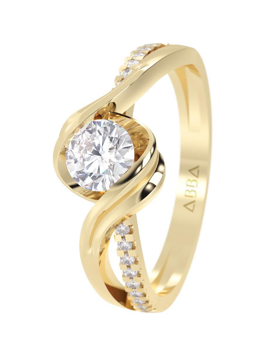 Anillo de compromiso 14 k 4