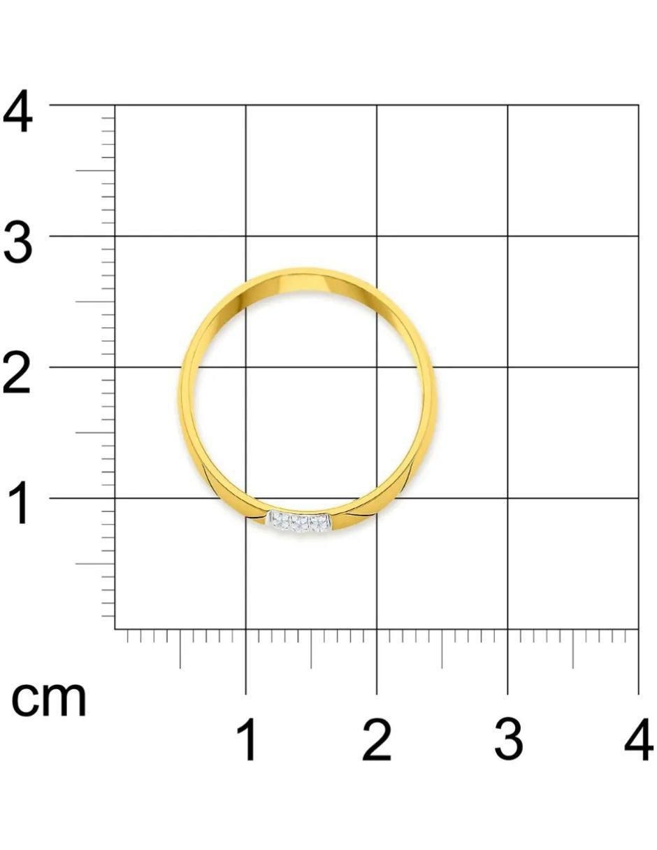 Argolla de oro 14 k diamante 6