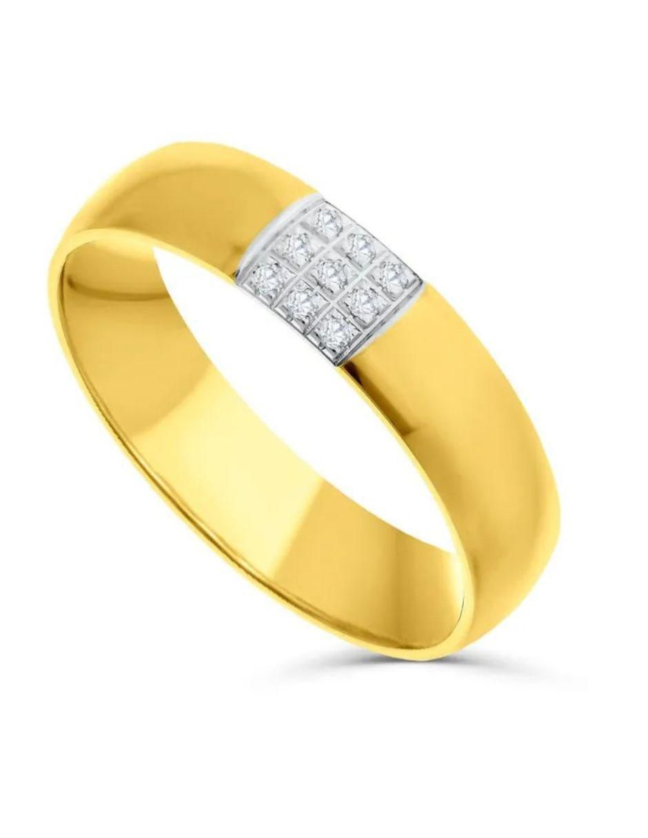 Argolla de oro 14 k diamante 5