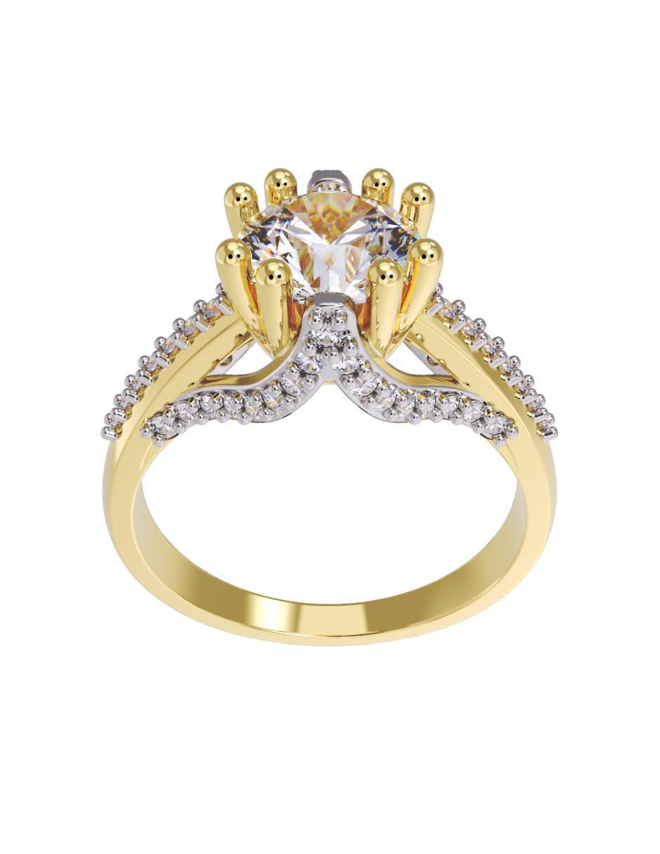 Anillo de compromiso 14 k Eternidad 2025 4