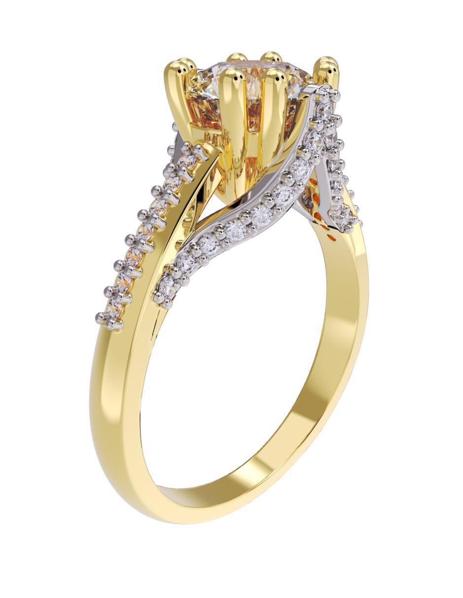 Anillo de compromiso 14 k Eternidad 2025 3