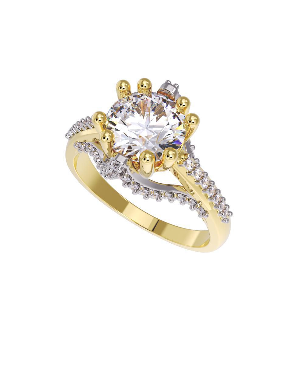 Anillo de compromiso 14 k Eternidad 2025 2