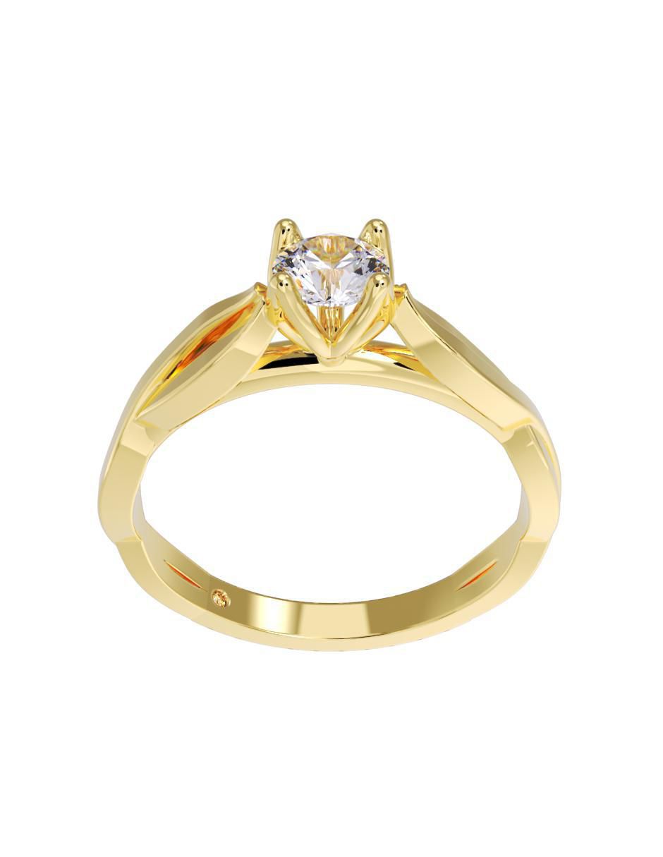 Anillo de compromiso 14 k 3