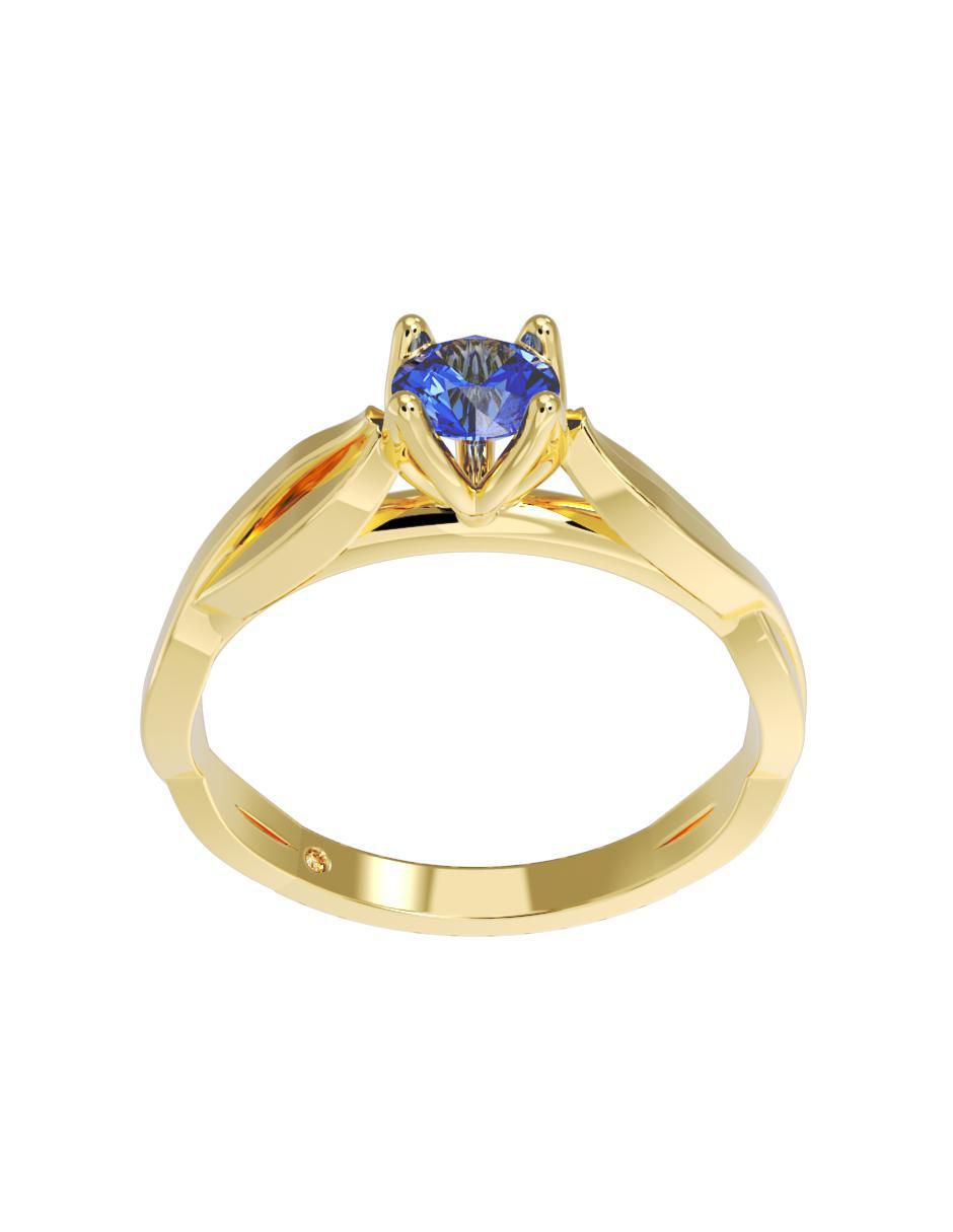 Anillo de compromiso 14 k 3