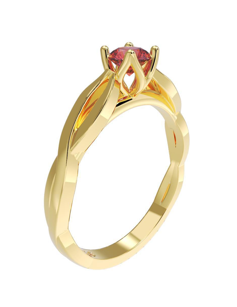 Anillo de compromiso 14 k 4