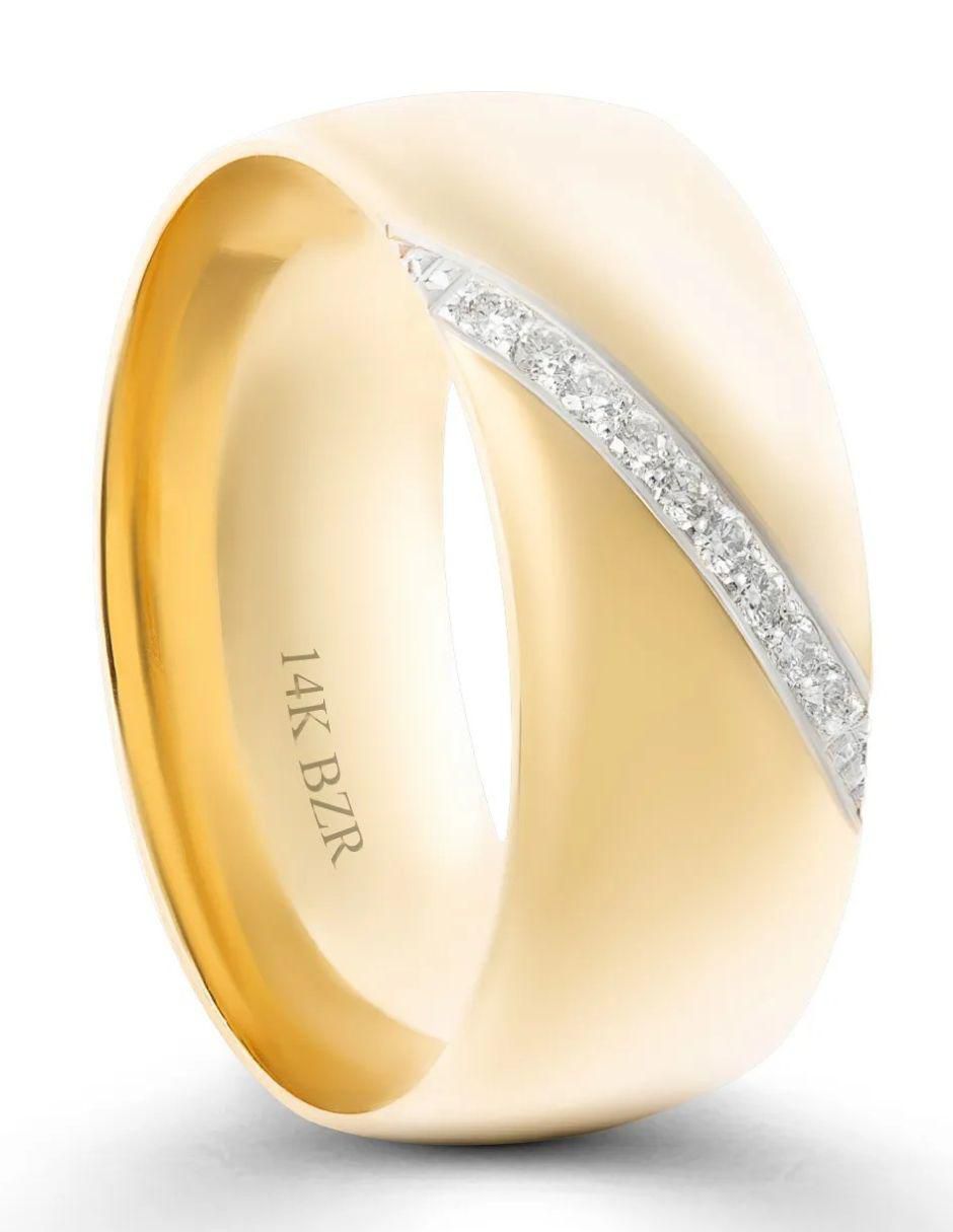 Argolla de oro 14 k diamante Argolla de oro 14 k diamante