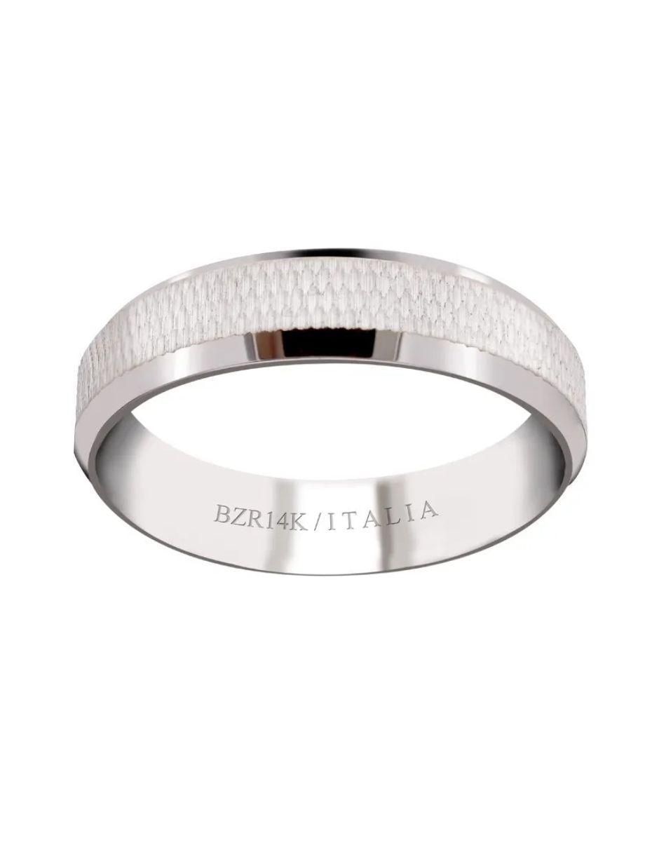 Argolla de oro blanco 14 k Argolla de oro blanco 14 k