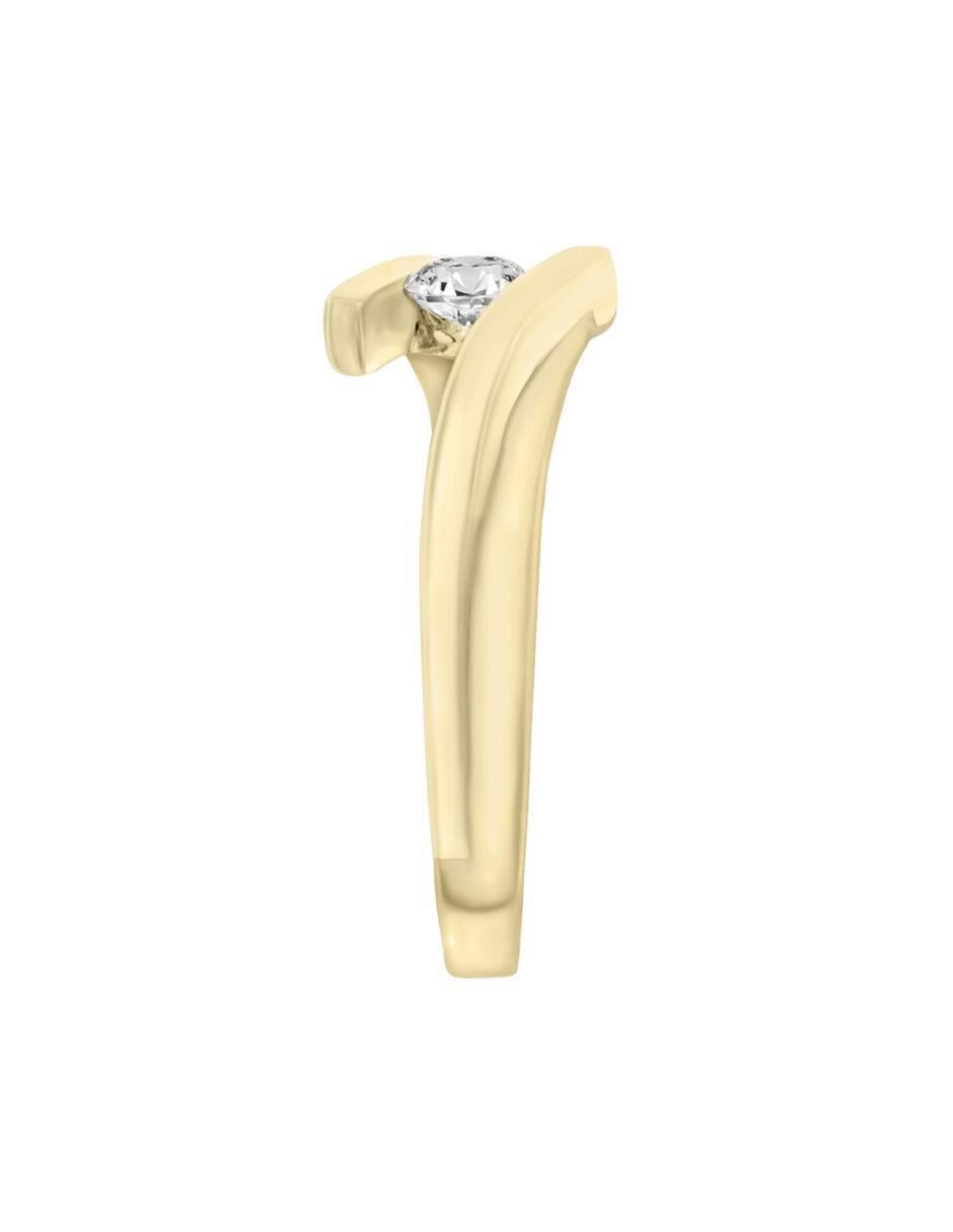 Anillo de compromiso 14 k diamante 5