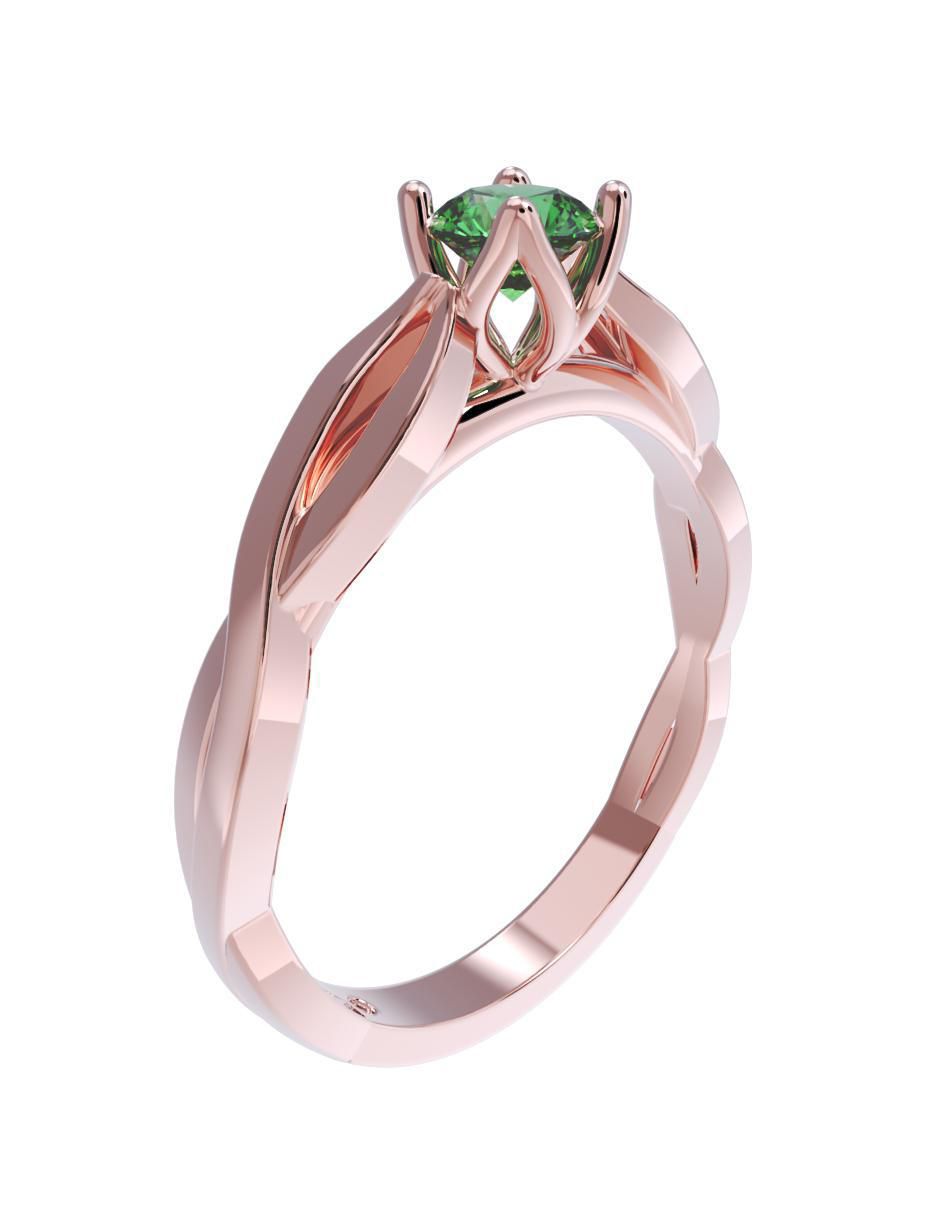 Anillo de compromiso 14 k Lavinia 3