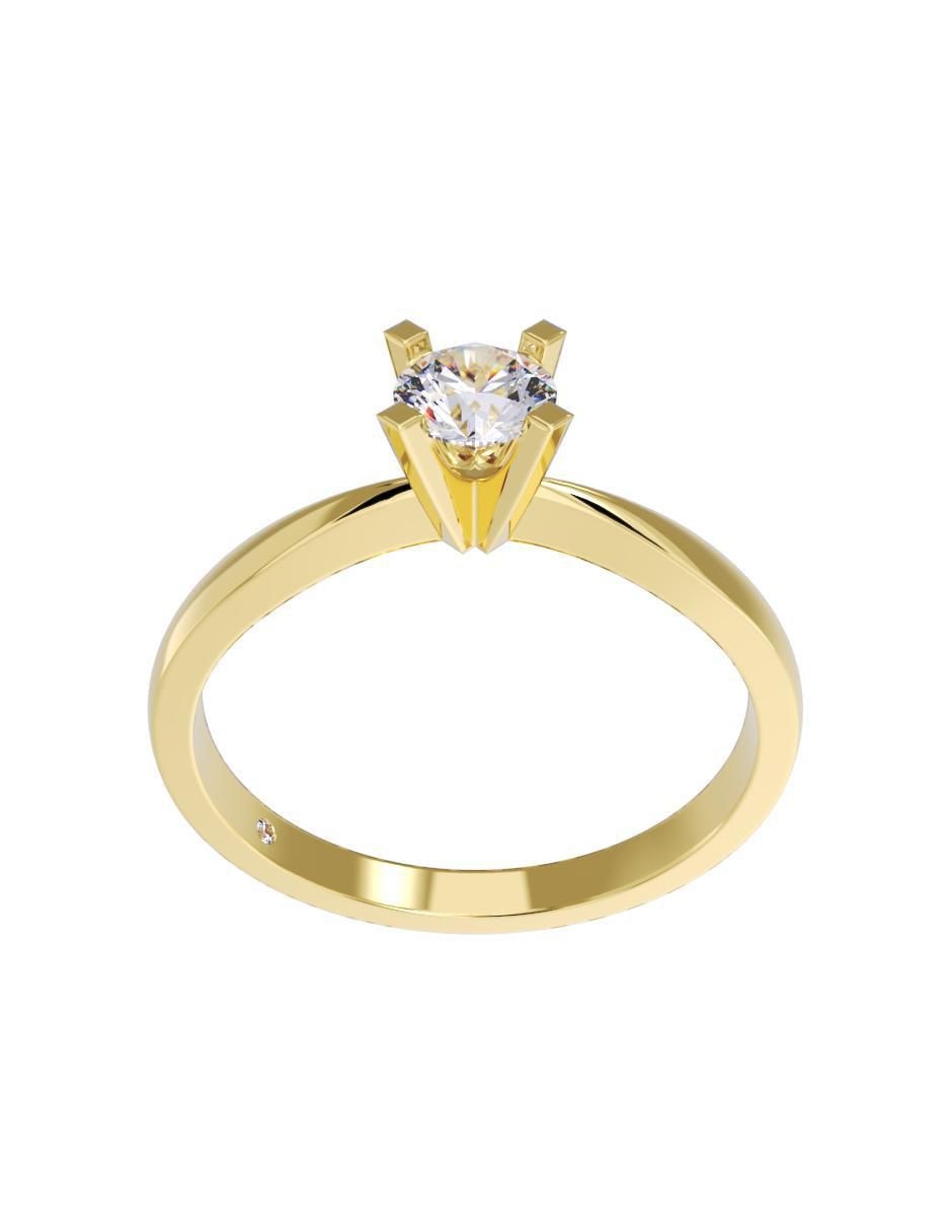 Anillo de compromiso 14 k 3