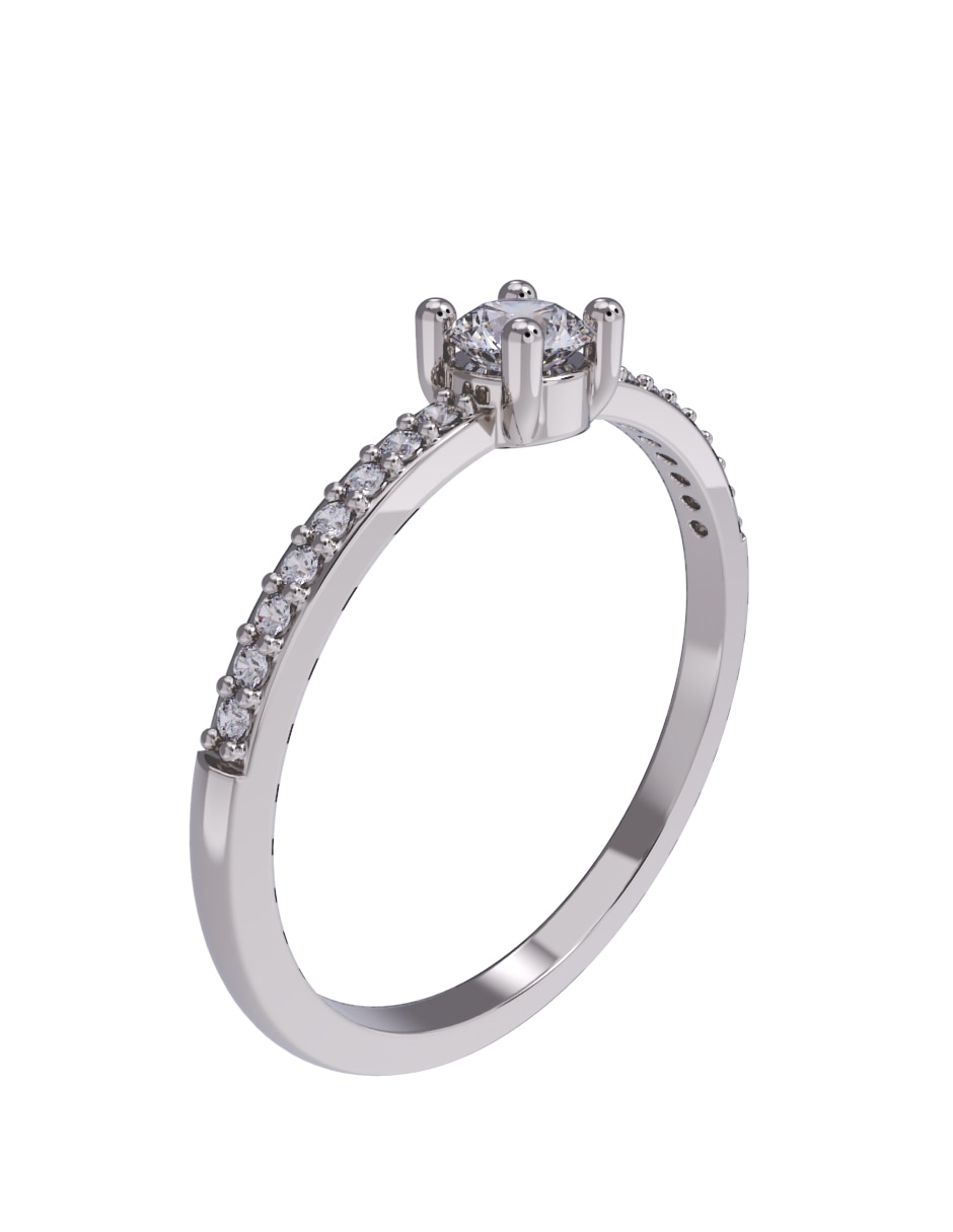 Anillo de compromiso 14 k 3