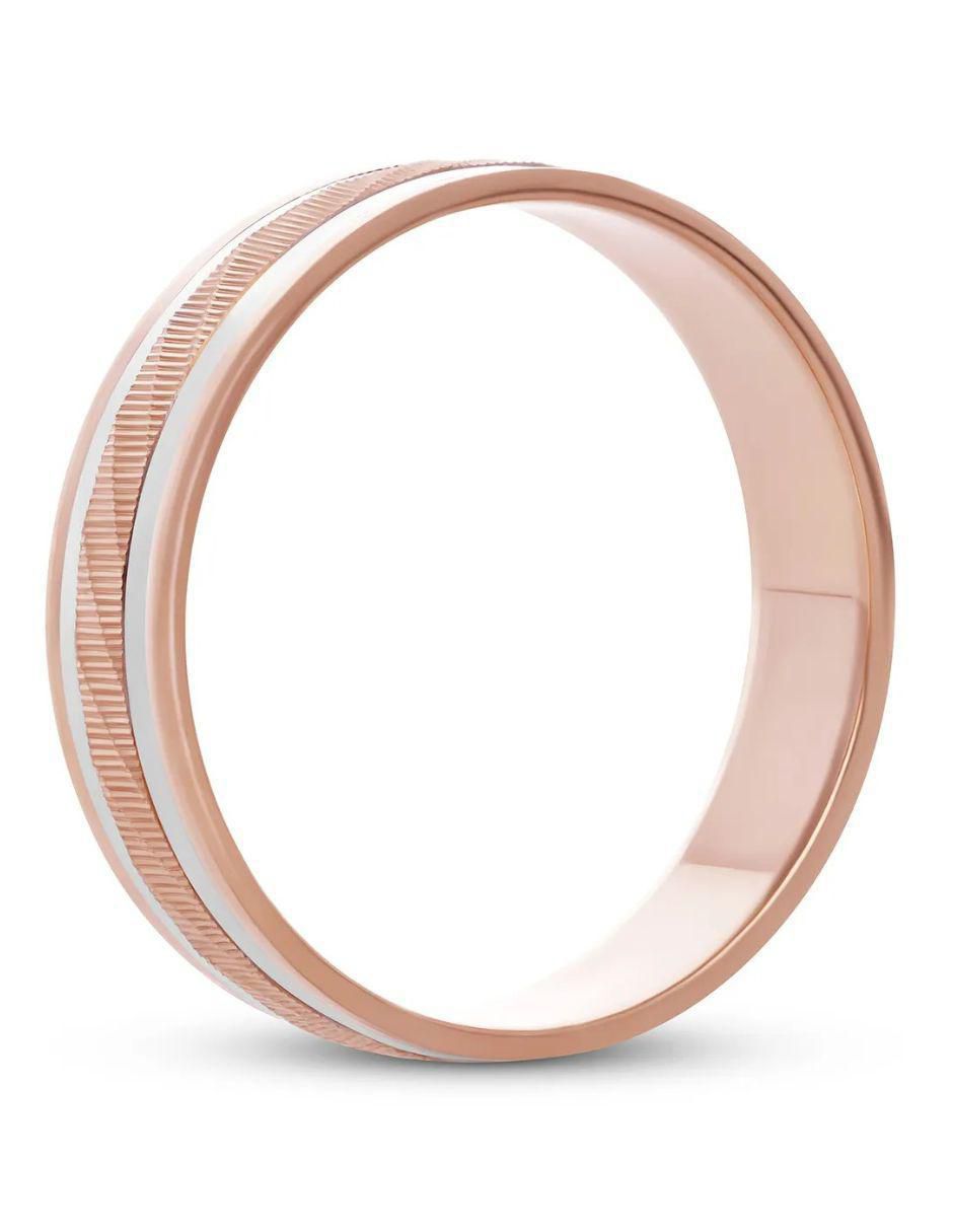 Argolla de oro blanco 14 k 3
