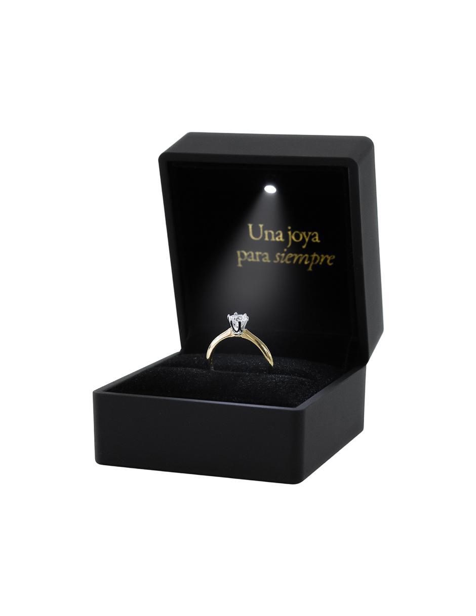 Anillo de compromiso de Oro 10 K Eternidad zirconia 5