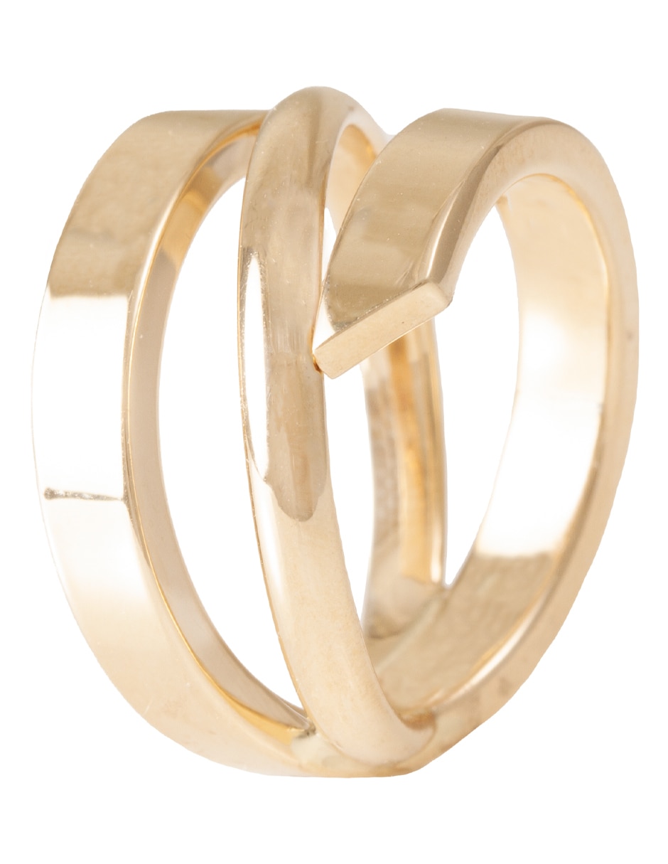 Anillo 14 k de oro pulido