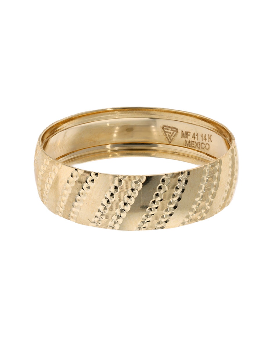 Argolla de oro amarillo 14 k Fonelli