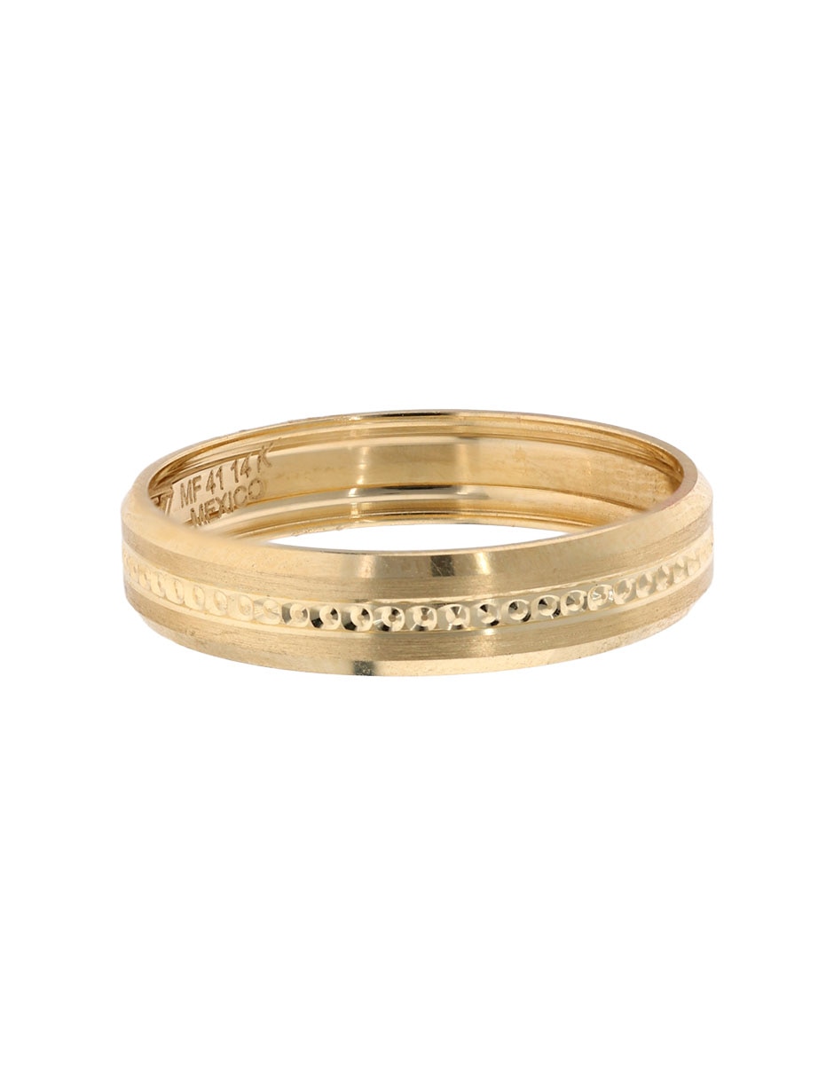 Argolla de oro amarillo 14 k Fonelli