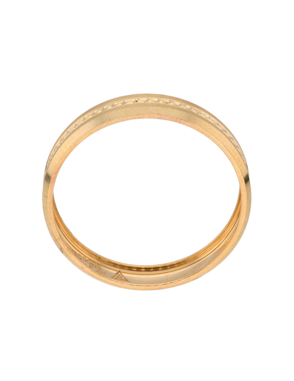 Argolla de oro amarillo 14 k Fonelli