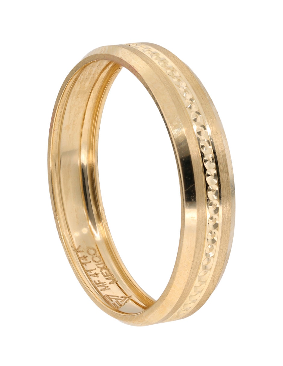 Argolla de oro amarillo 14 k Fonelli