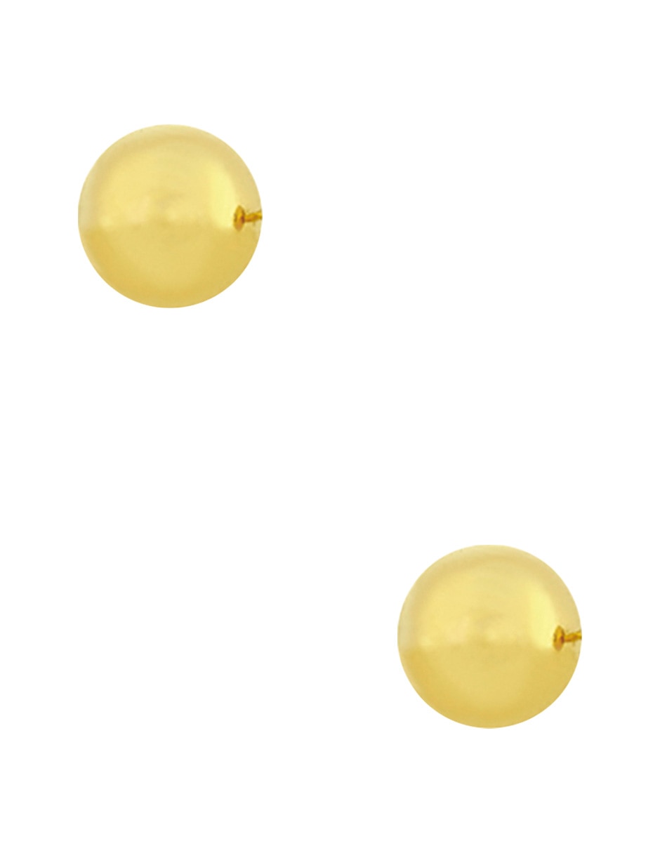 Broqueles 'de (si aplica)' redonda no aplica alta joyeria 'de' oro amarillo 14 k 'con acabado' pulido sin gema