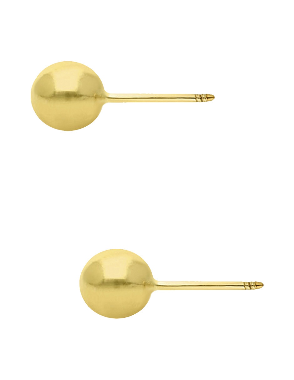 Broqueles de esfera Sabelli de oro amarillo 14 K con acabado pulido