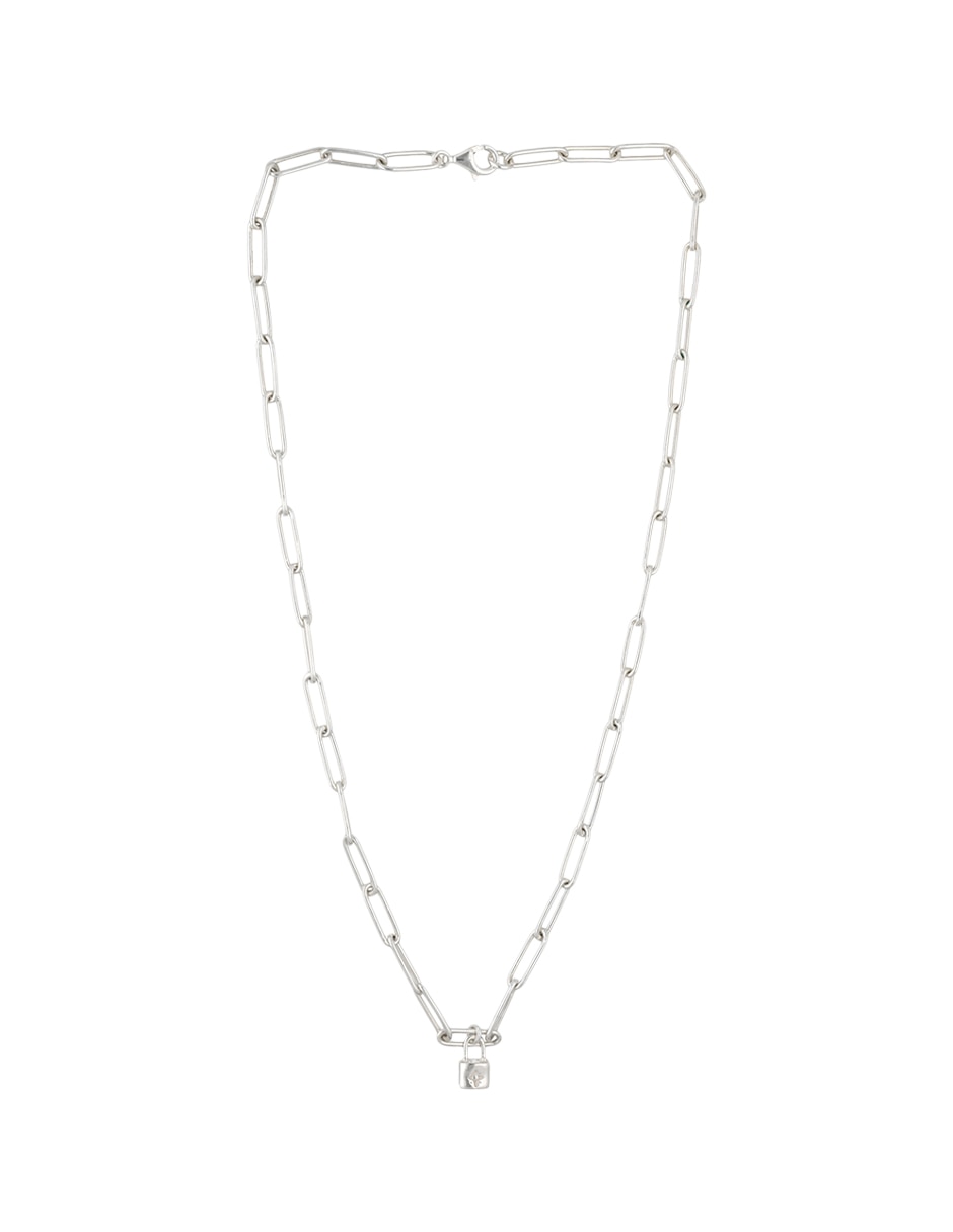 Collar de candado Fashion de plata P 925