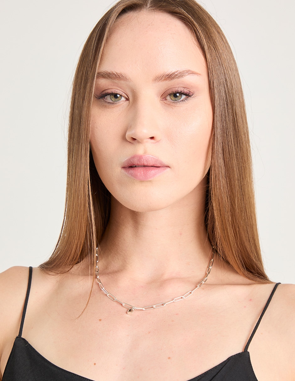 Collar de candado Fashion de plata P 925