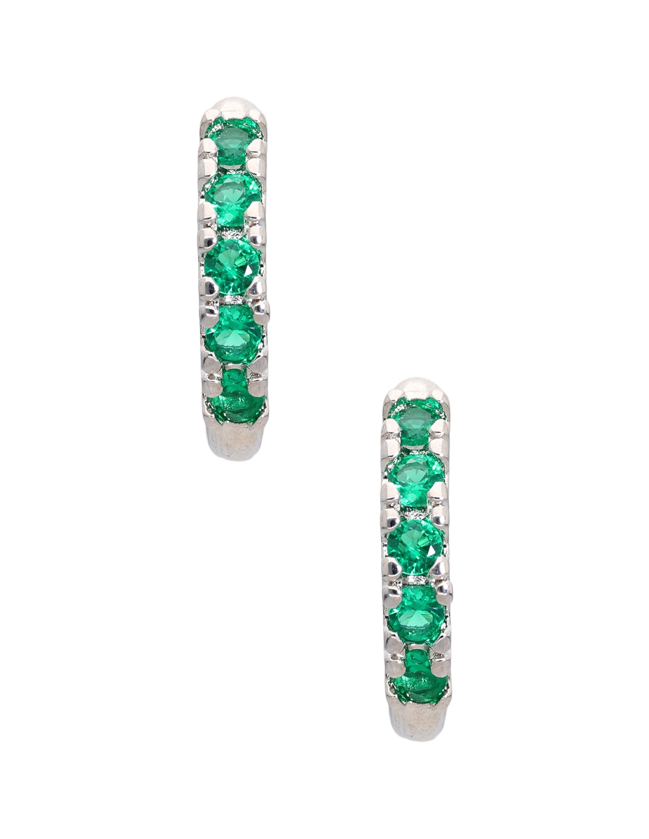 Arracadas P 925 con acabado pavé Arracadas P 925 con acabado pavé
