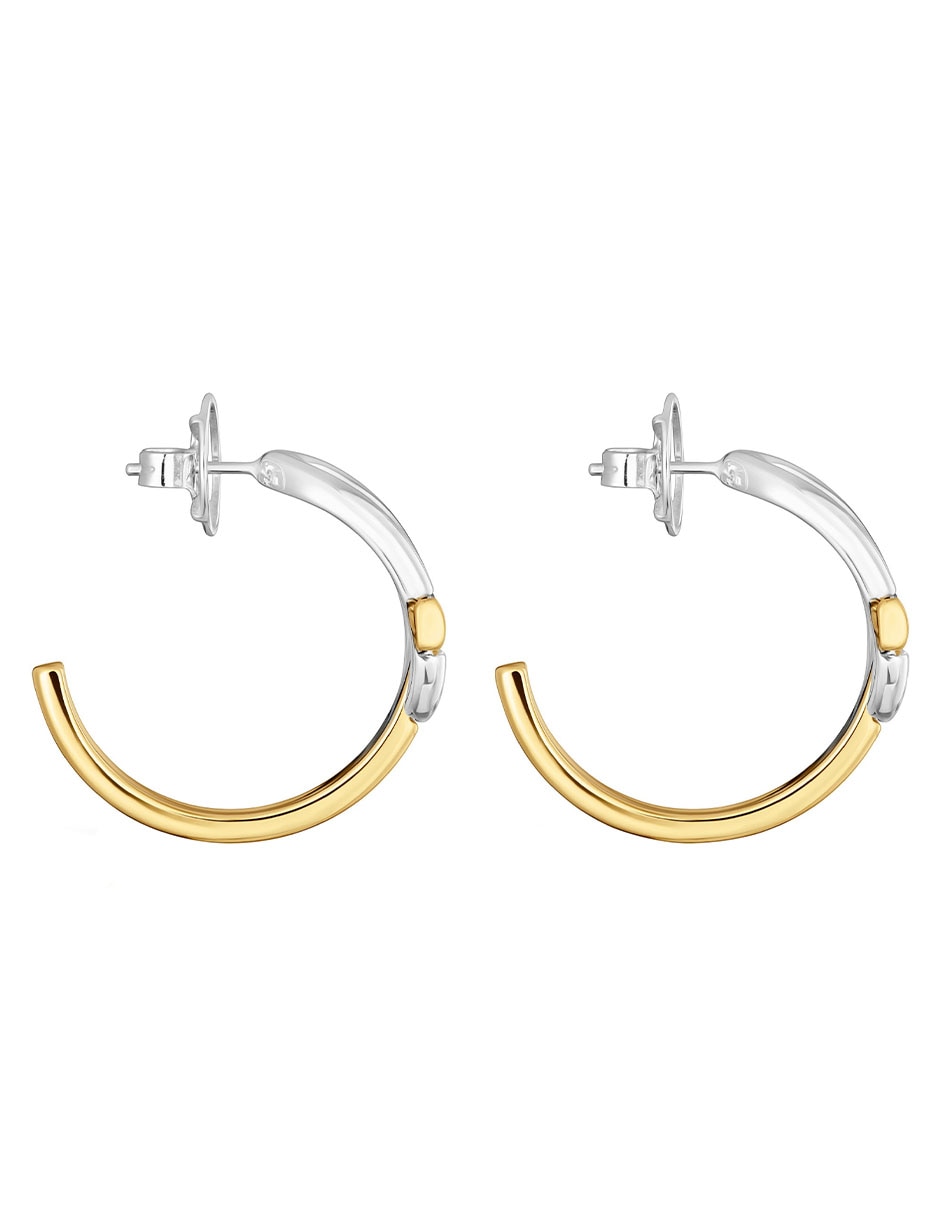 Aretes de aro de plata P 925 2