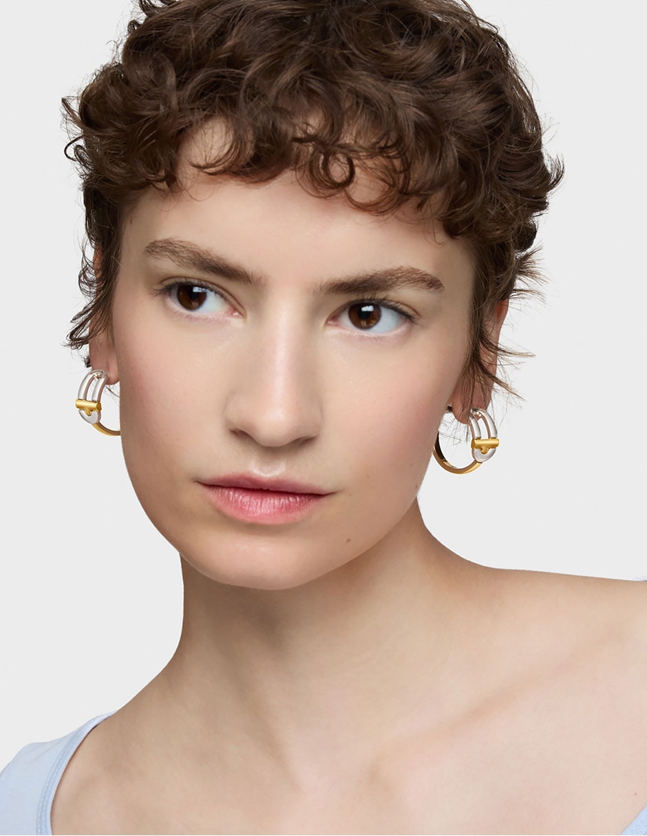 Aretes de aro de plata P 925 5