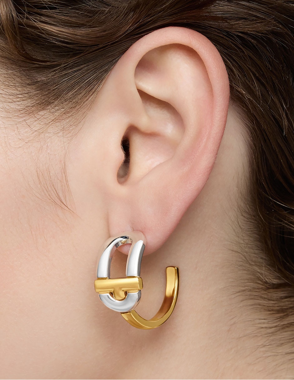 Aretes de aro de plata P 925 6