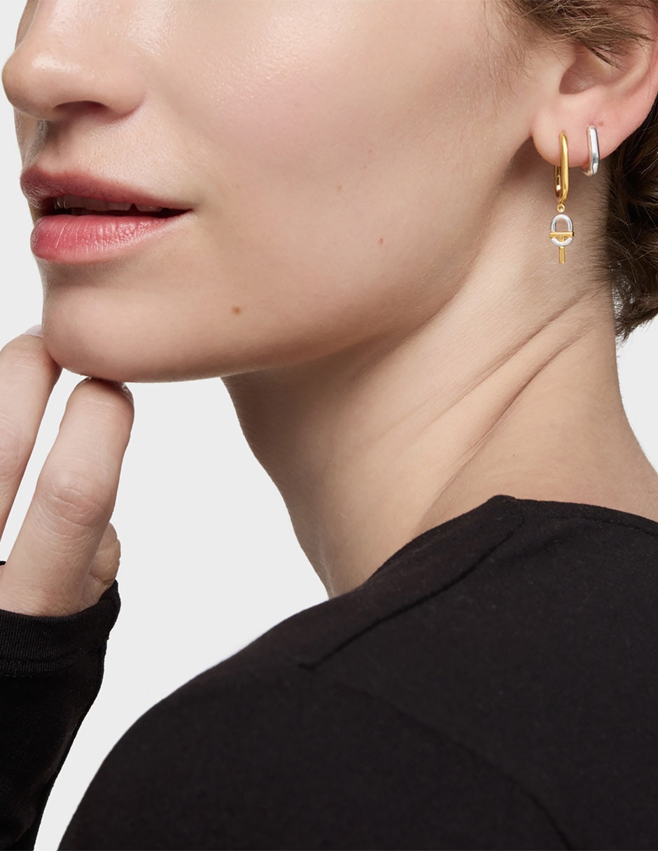 Aretes de aro de plata P 925 3