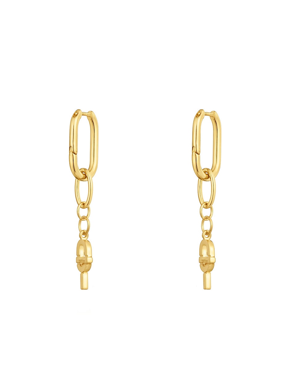 Aretes de aro de plata P 925 3