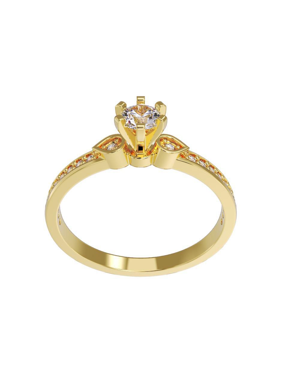 Anillo de compromiso 14 k 4