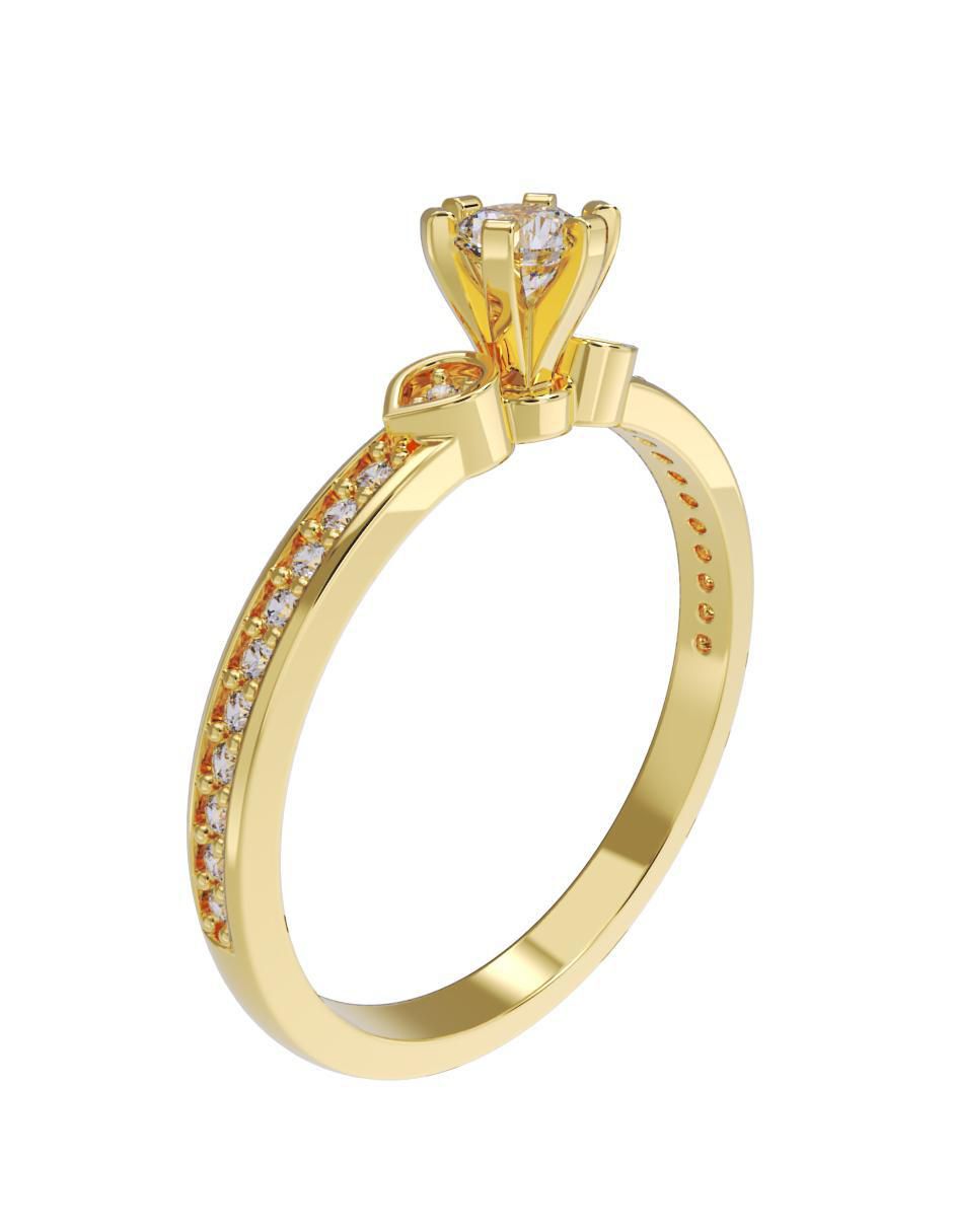 Anillo de compromiso 14 k 3